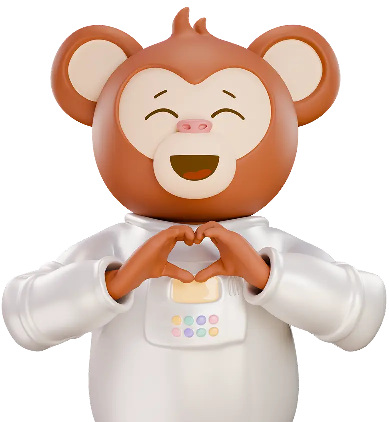 Mascote MundiMãos chamado César