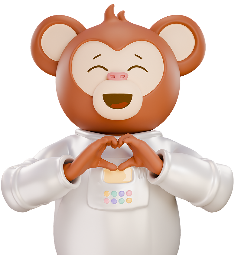 Mascote MundiMãos chamado César